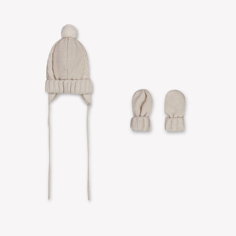 Mayoral Baby Boys Beanie in Off-White