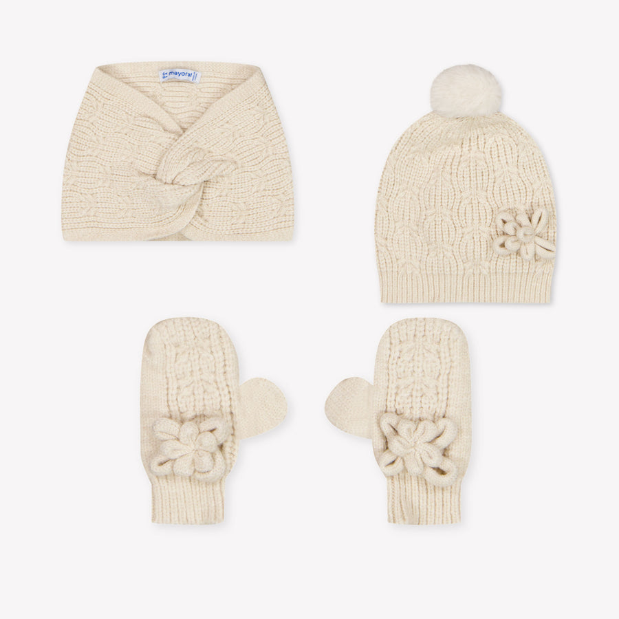 Mayoral Baby Meisjes Muts In Off White