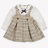 Abel & Lula Baby Girls Set In Beige