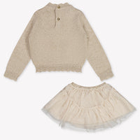 Abel & Lula Baby Girls Set In Beige