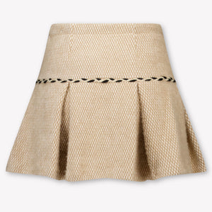 Abel & Lula Kids Girls Skirt In Light Beige