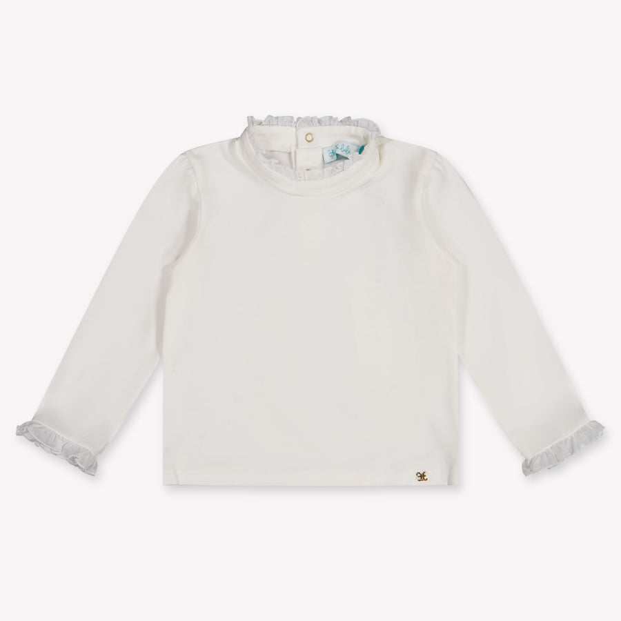 Abel & Lula Baby Girls T-Shirt In OffWhite