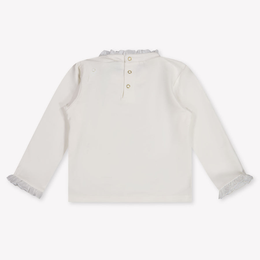 Abel & Lula Baby Girls T-Shirt In OffWhite