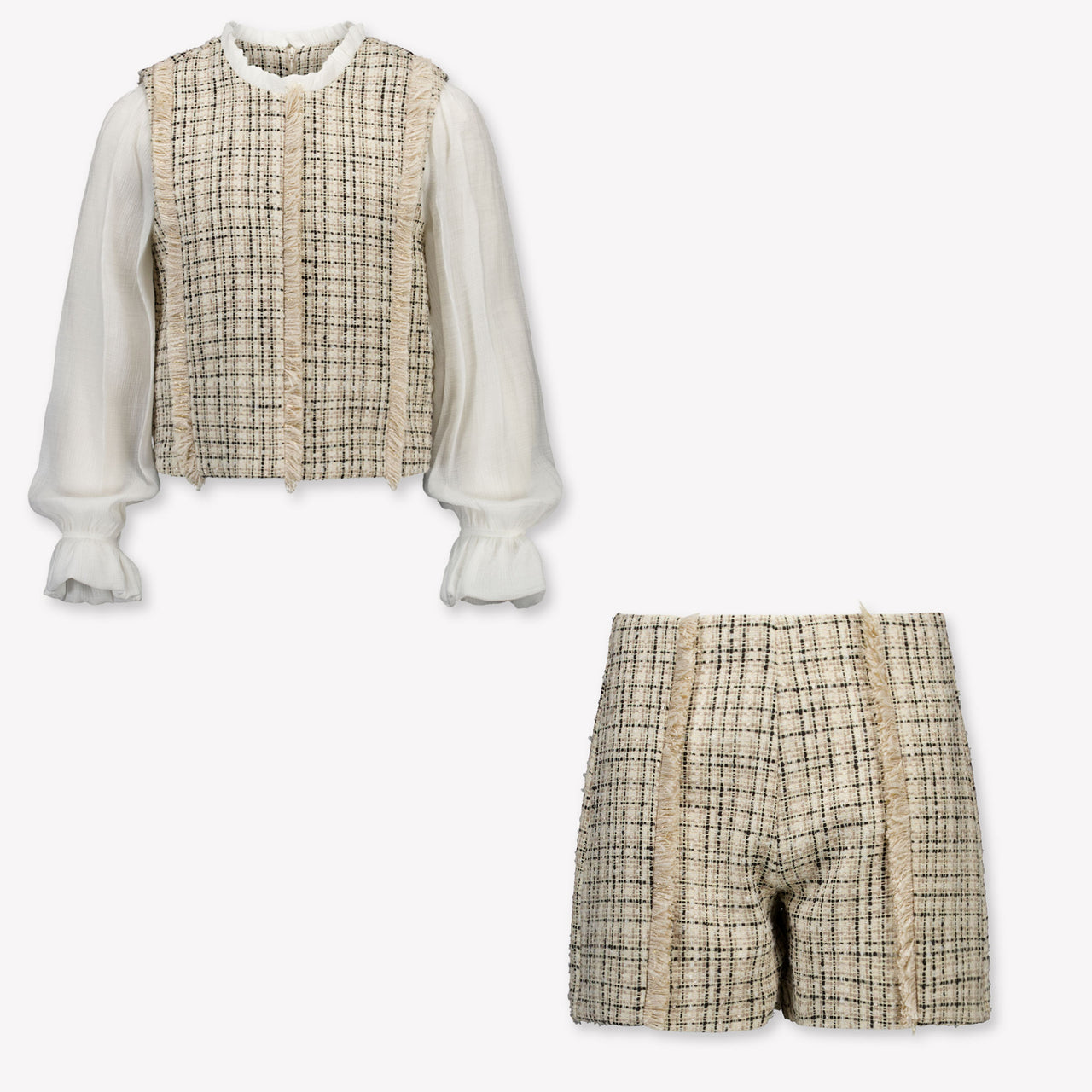 Abel & Lula Kinder Meisjes Setje In Beige
