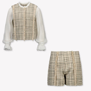 Abel & Lula Kinder Meisjes Setje In Beige