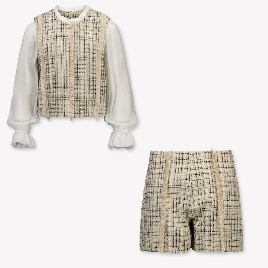 Abel & Lula Kinder Meisjes Setje In Beige