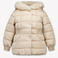 Abel & Lula Kids Girls Jackets In Beige
