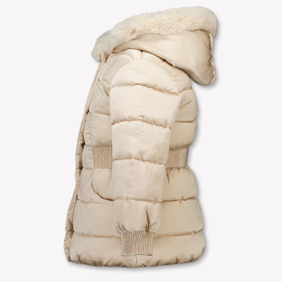 Abel & Lula Kids Girls Jackets In Beige