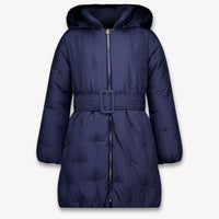 Abel & Lula Girls Winter Jacket in Navy