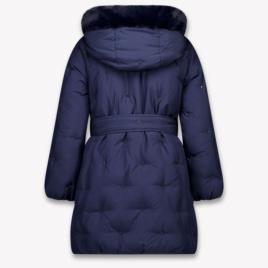 Abel & Lula Girls Winter Jacket in Navy