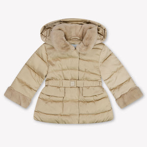 Abel & Lula Baby Girls Winter Jacket in Beige