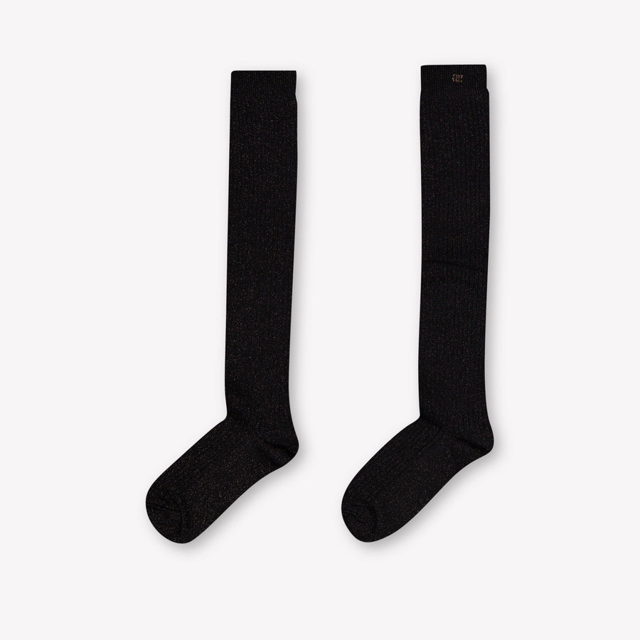 Abel & Lula Kids Girls Socks In Black