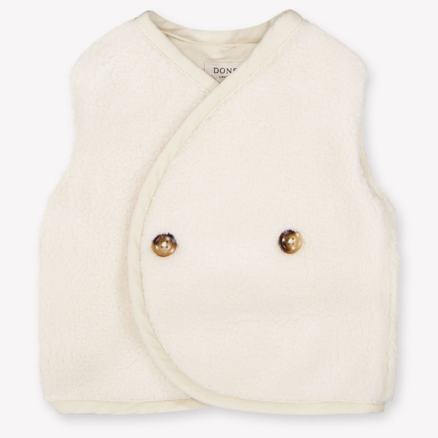 Donsje Amsterdam Monty Baby Unisex Gilets In Off White