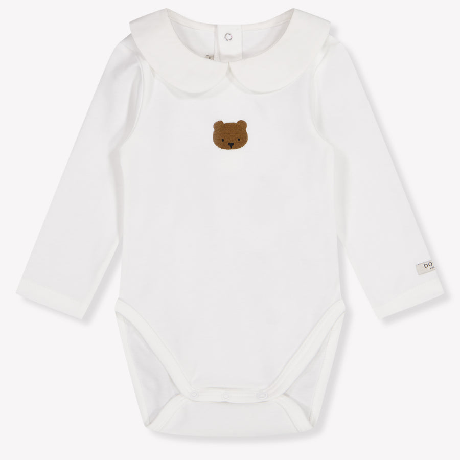 Donsje Amsterdam Davo Baby Jongens Rompertje In Off White