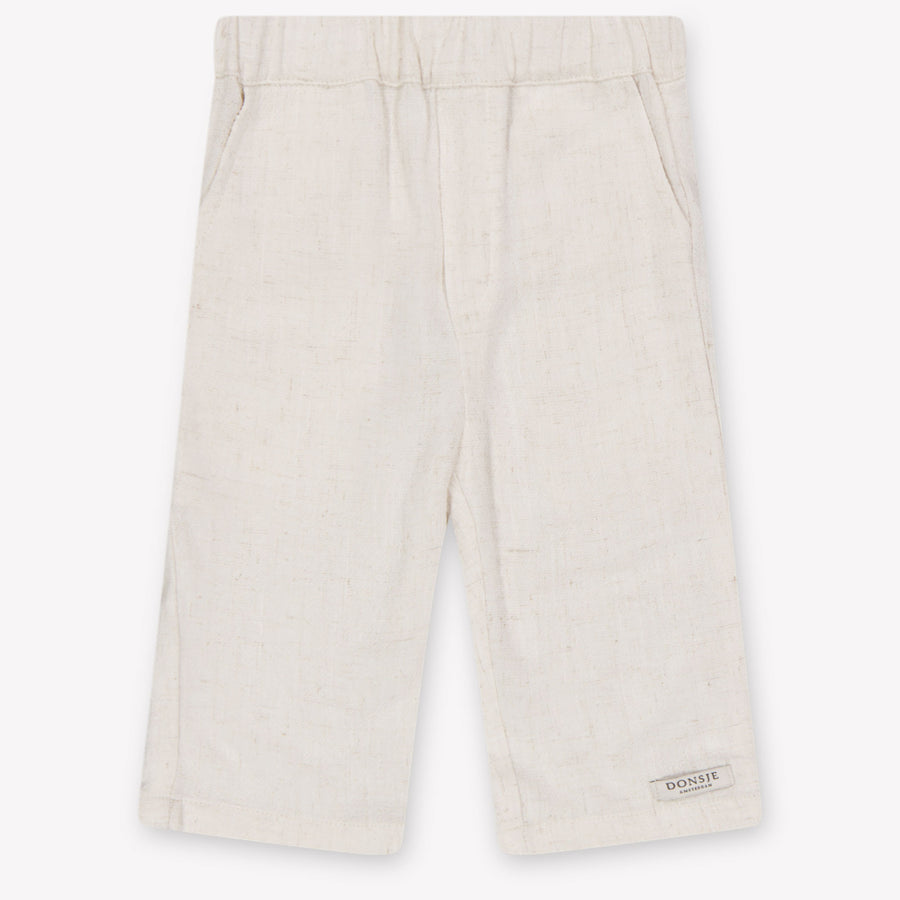 Donsje Amsterdam Dado Baby Girls Pants In OffWhite