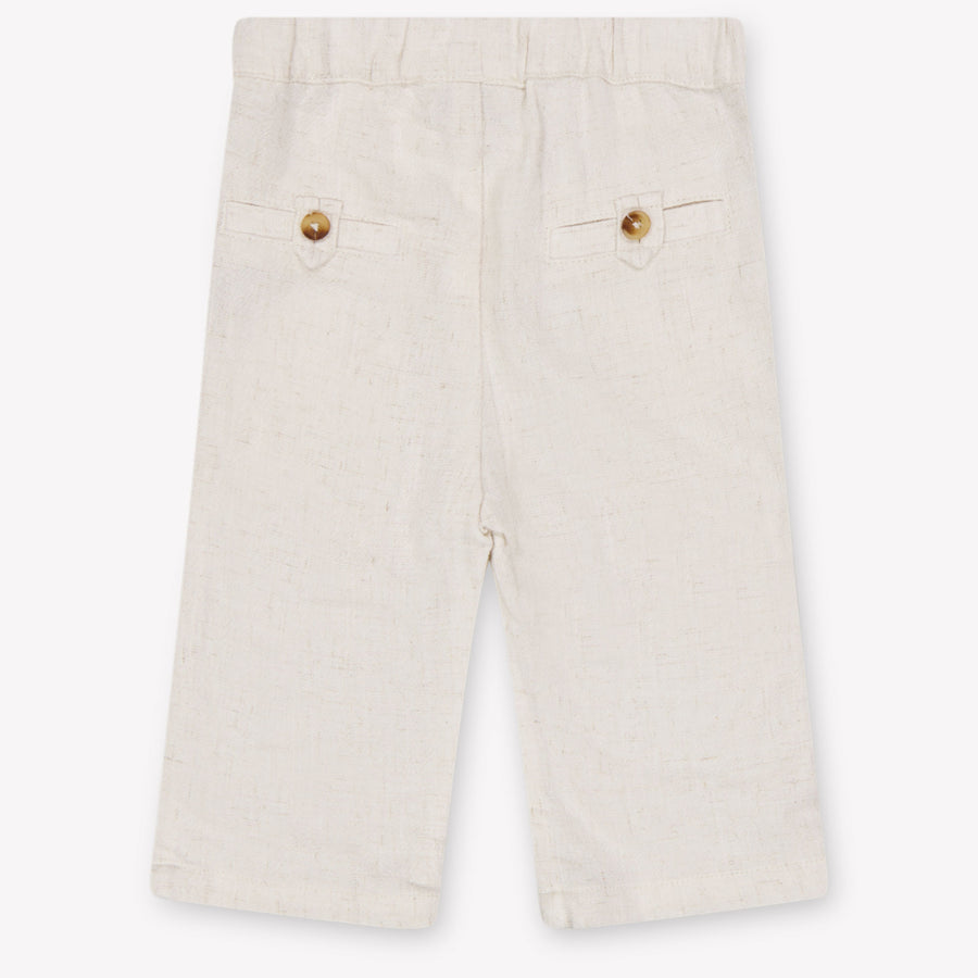 Donsje Amsterdam Dado Baby Girls Pants In OffWhite