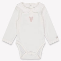 Donsje Amsterdam Davo Baby Girls Romper In OffWhite