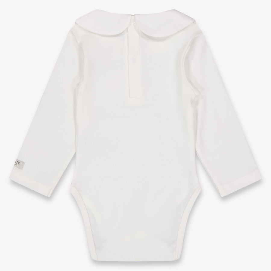 Donsje Amsterdam Davo Baby Girls Romper In OffWhite