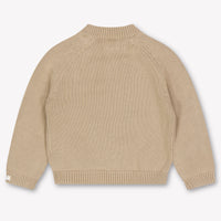 Donsje Amsterdam Loke Baby Boys Sweater In Taupe