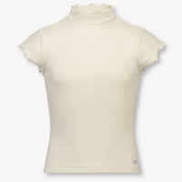Donsje Amsterdam Aurora Kids Girls T-Shirt In Light Beige