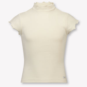 Donsje Amsterdam Aurora Kids Girls T-Shirt In Light Beige