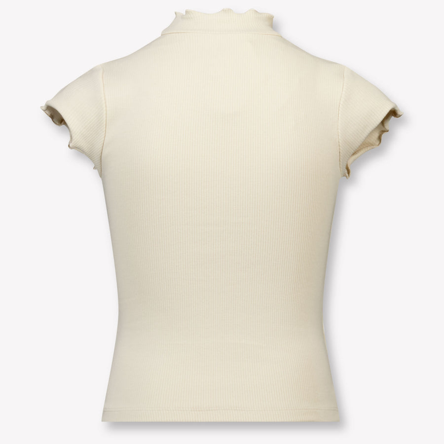Donsje Amsterdam Aurora Kids Girls T-Shirt In Light Beige