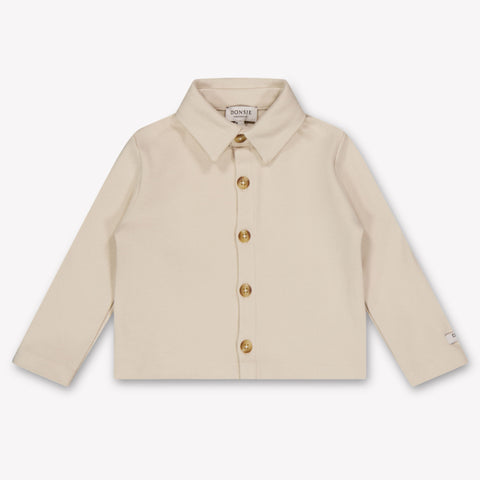 Donsje Amsterdam Touten Baby Jongens Blouse In Licht Beige