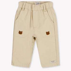 Donsje Amsterdam Kassim Baby Jongens Broek In Licht Beige