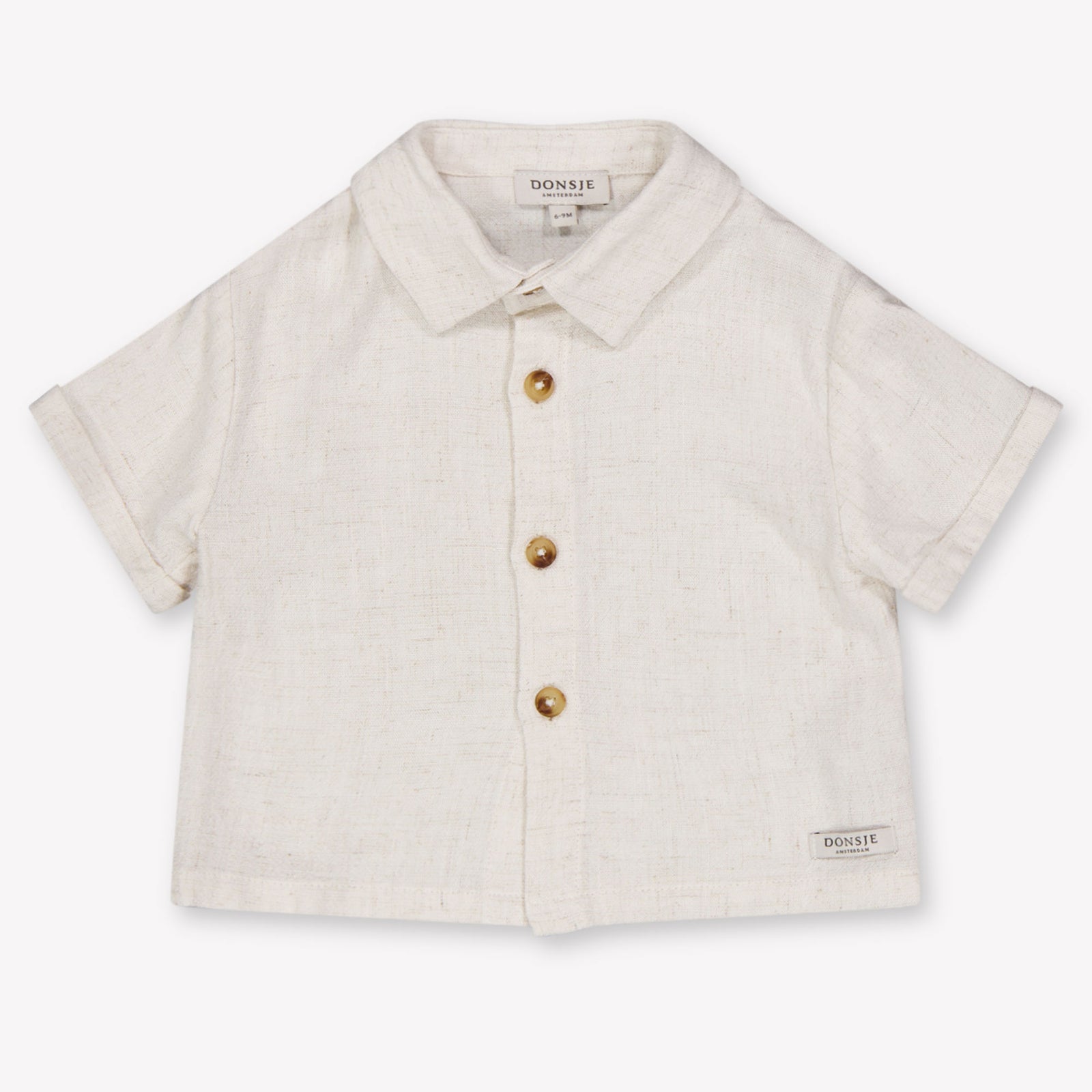 Donsje Amsterdam Brammie Baby Jongens Blouse In Off White