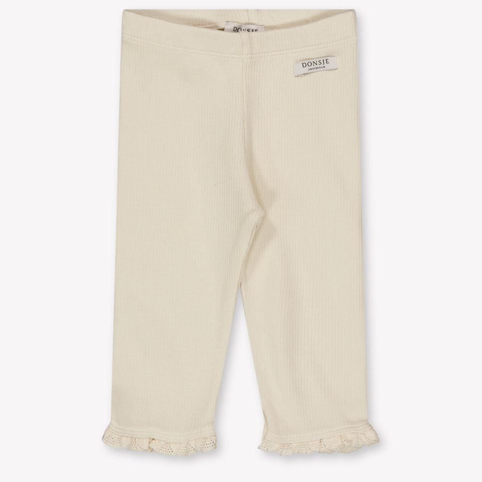 Donsje Amsterdam Affy Baby Girls Leggings In Light Beige