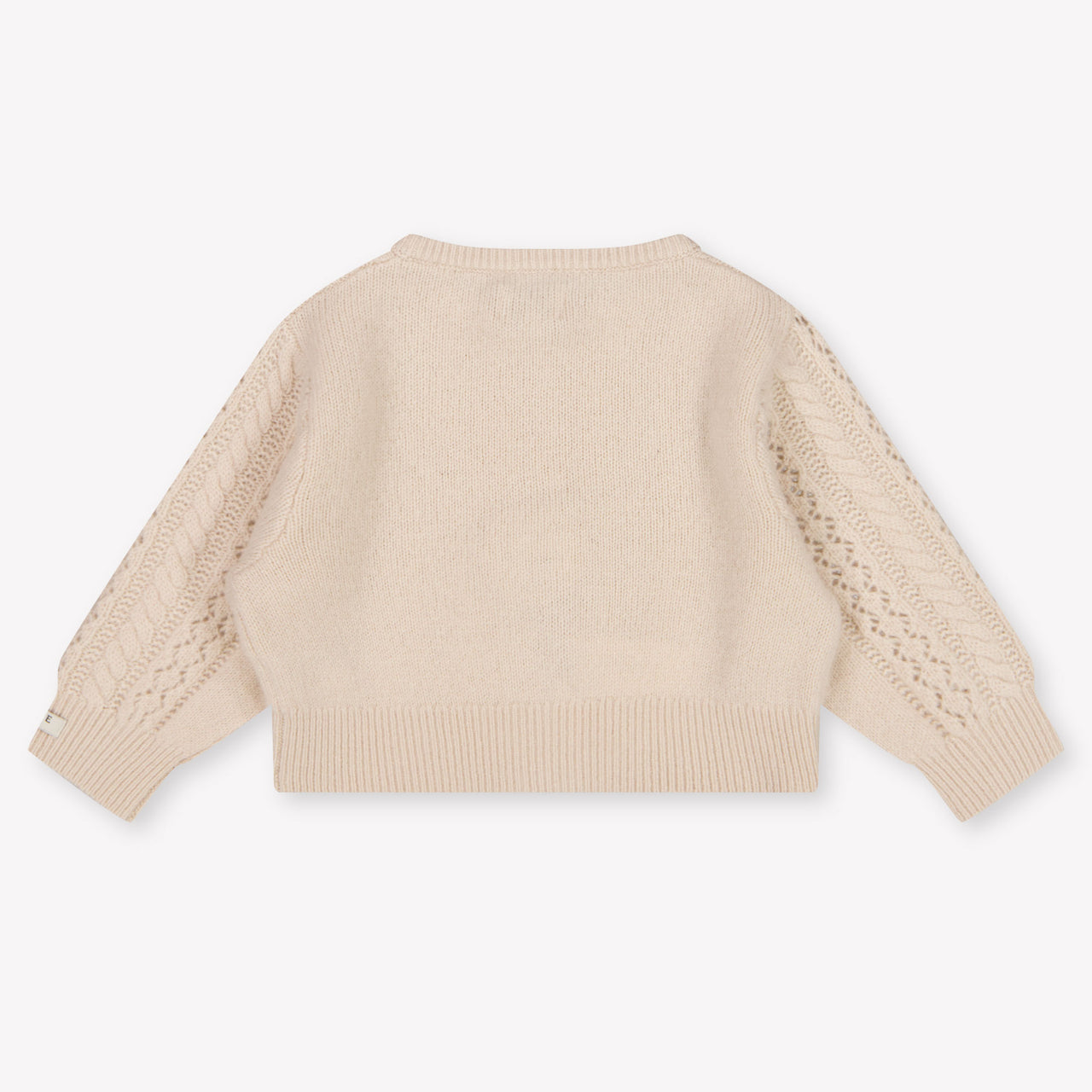 Donsje Amsterdam Danik Baby Girls Cardigan in Sand