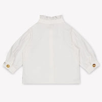 Donsje Amsterdam Fini Baby Girls Blouse In OffWhite