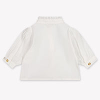 Donsje Amsterdam Fini Baby Meisjes Blouse In Off White