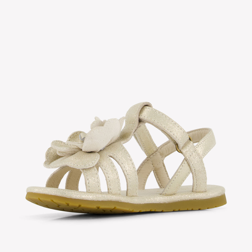 Donsje Amsterdam Iles Fields Girls Sandals In Silver