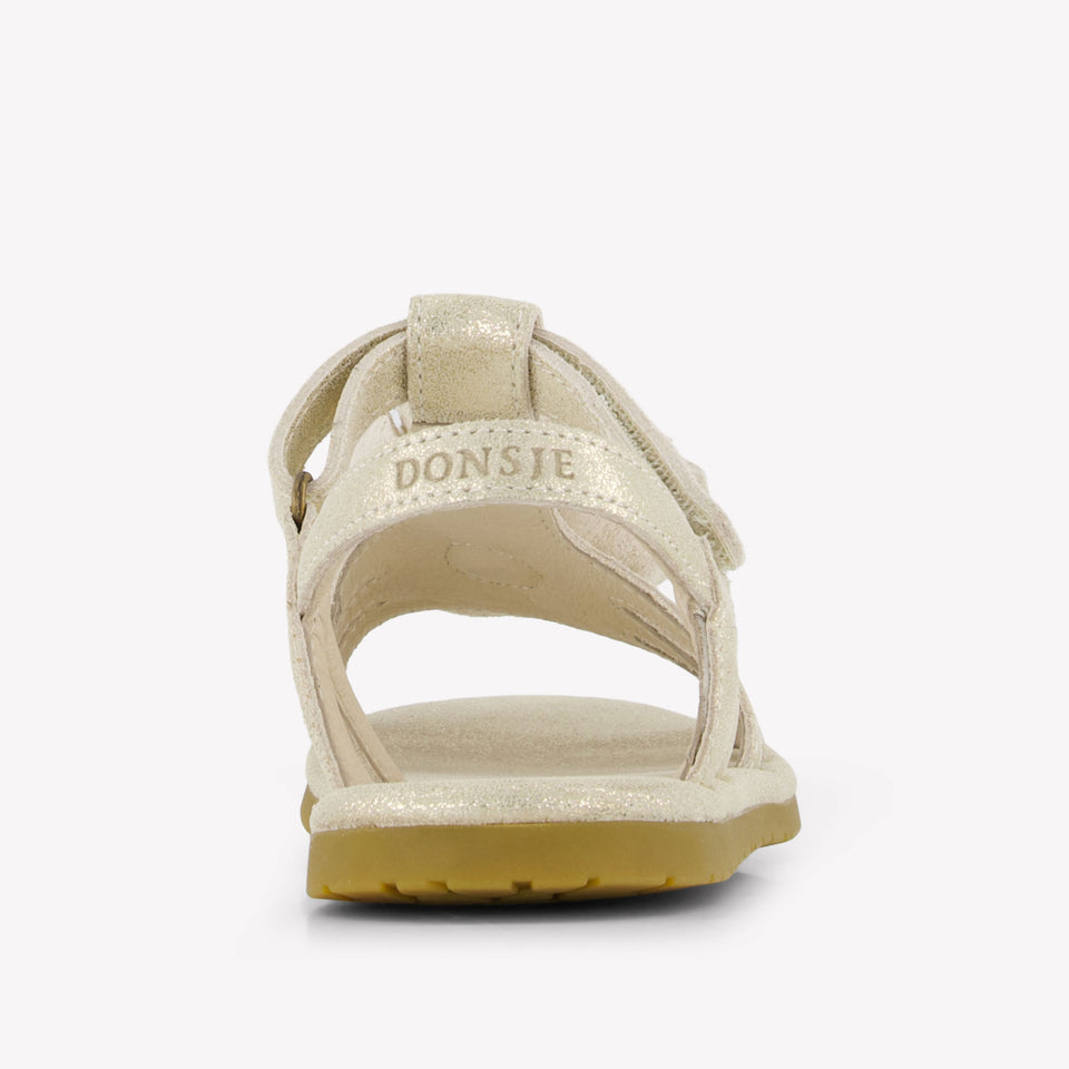 Donsje Amsterdam Iles Fields Girls Sandals In Silver