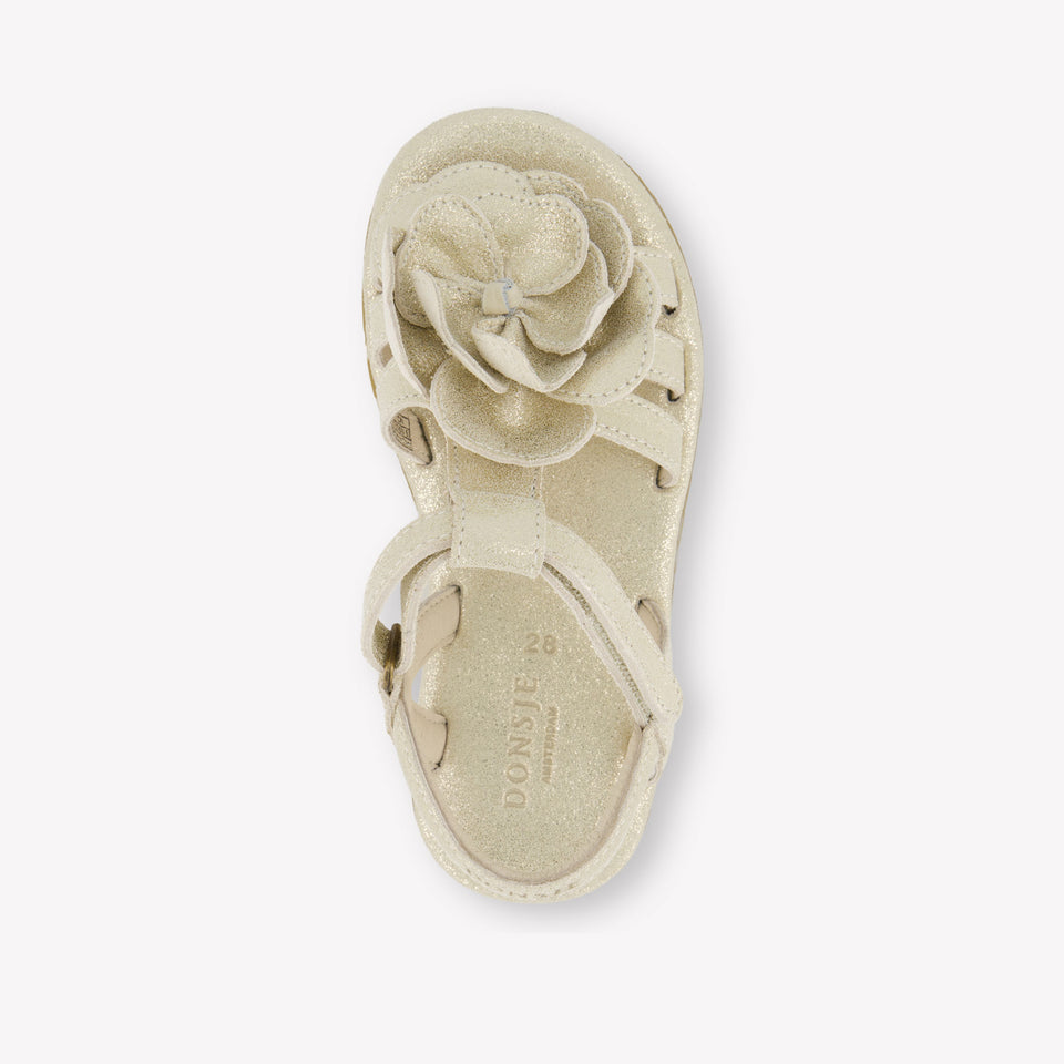Donsje Amsterdam Iles Fields Girls Sandals In Silver