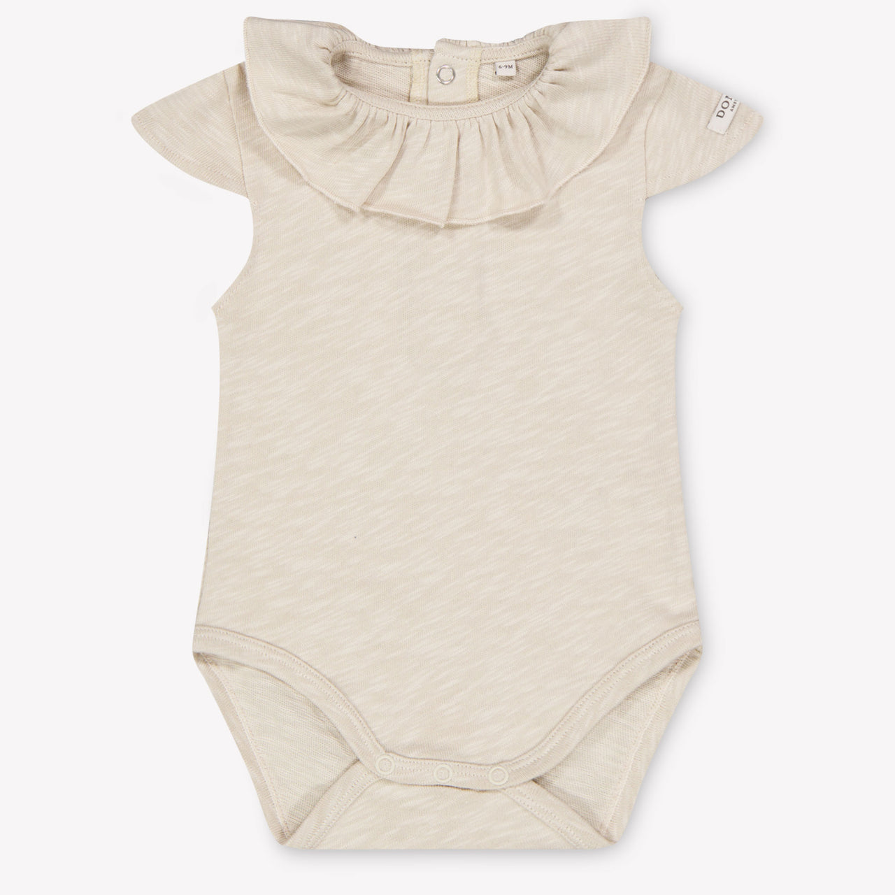 Donsje Amsterdam Litzy Baby Girls Romper In Light Beige