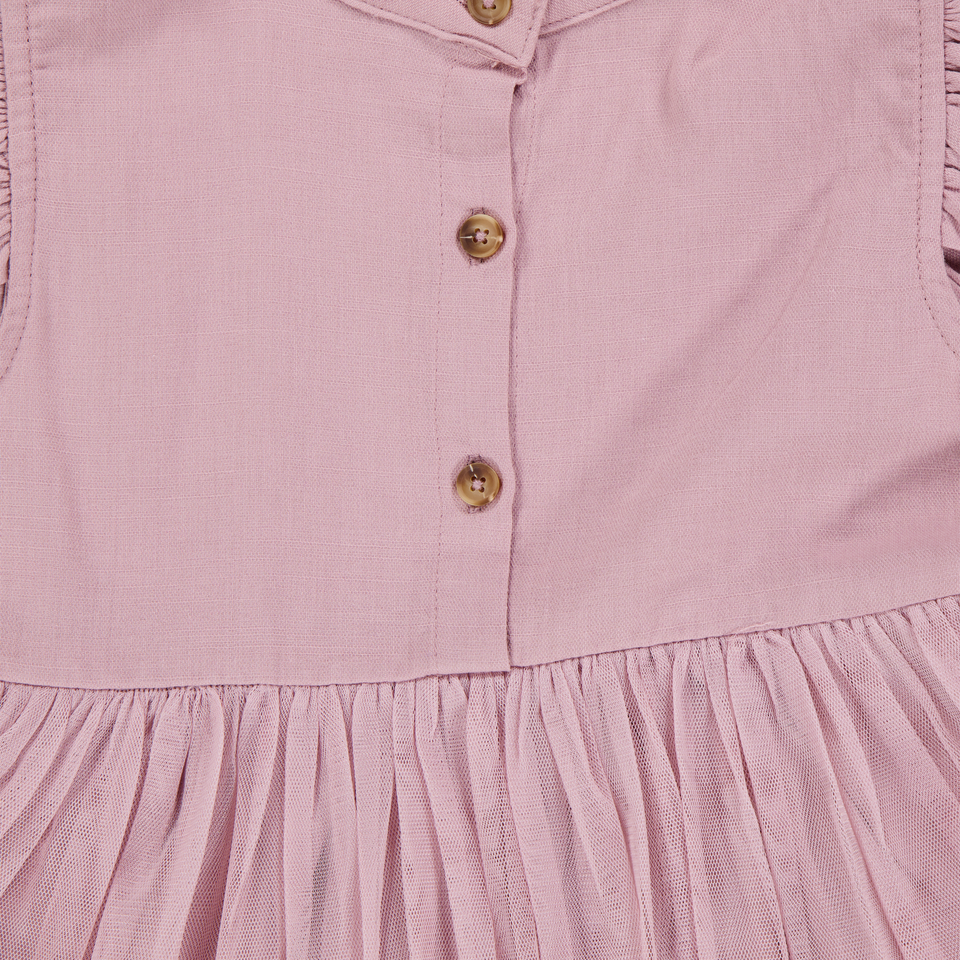 Donsje Amsterdam Fleurance Kids Girls Dress In Lilac