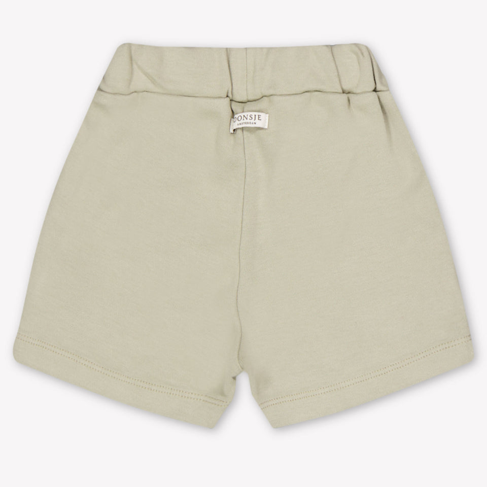 Donsje Amsterdam Ithri Baby Boys Shorts In Light Green