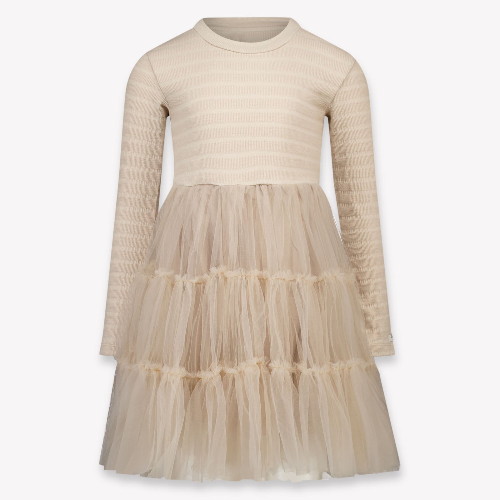 Donsje Amsterdam Aurin Kids Girls Dress In Taupe