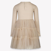 Donsje Amsterdam Aurin Kids Girls Dress In Taupe