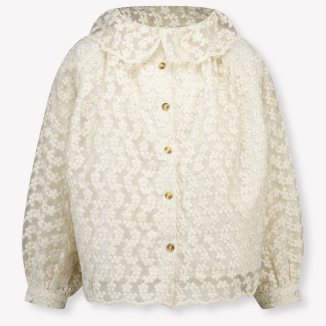 Donsje Amsterdam Mailien Kids Girls Blouse In OffWhite