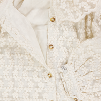 Donsje Amsterdam Mailien Kids Girls Blouse In OffWhite