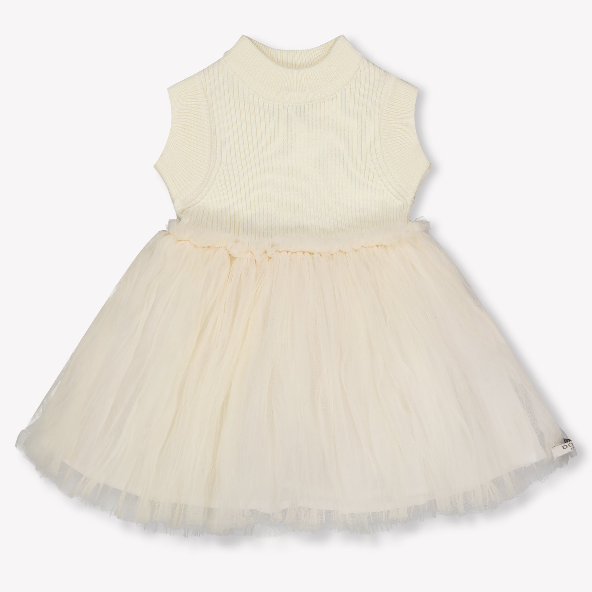 Donsje Amsterdam Xewa Baby Girls Dress In OffWhite
