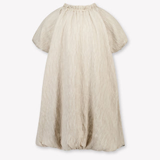 Donsje Amsterdam Dilan Kids Girls Dress In Taupe