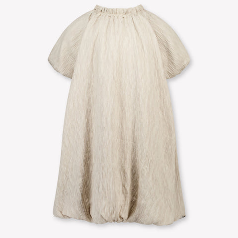 Donsje Amsterdam Dilan Kids Girls Dress In Taupe