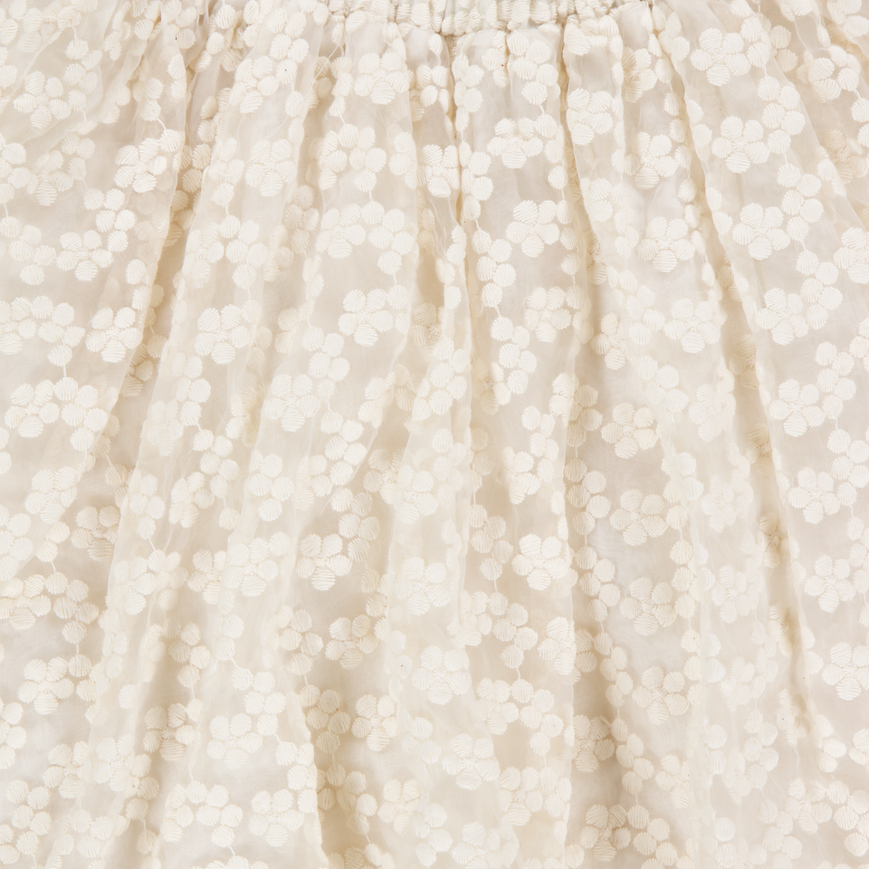 Donsje Amsterdam Ilea Kinder Meisjes Rokje In Off White