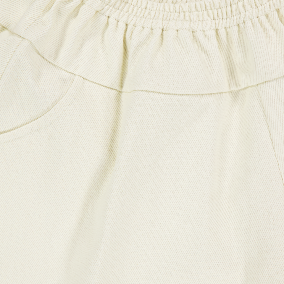 Donsje Amsterdam Cornstarch Kids Girls Shorts In Light Beige