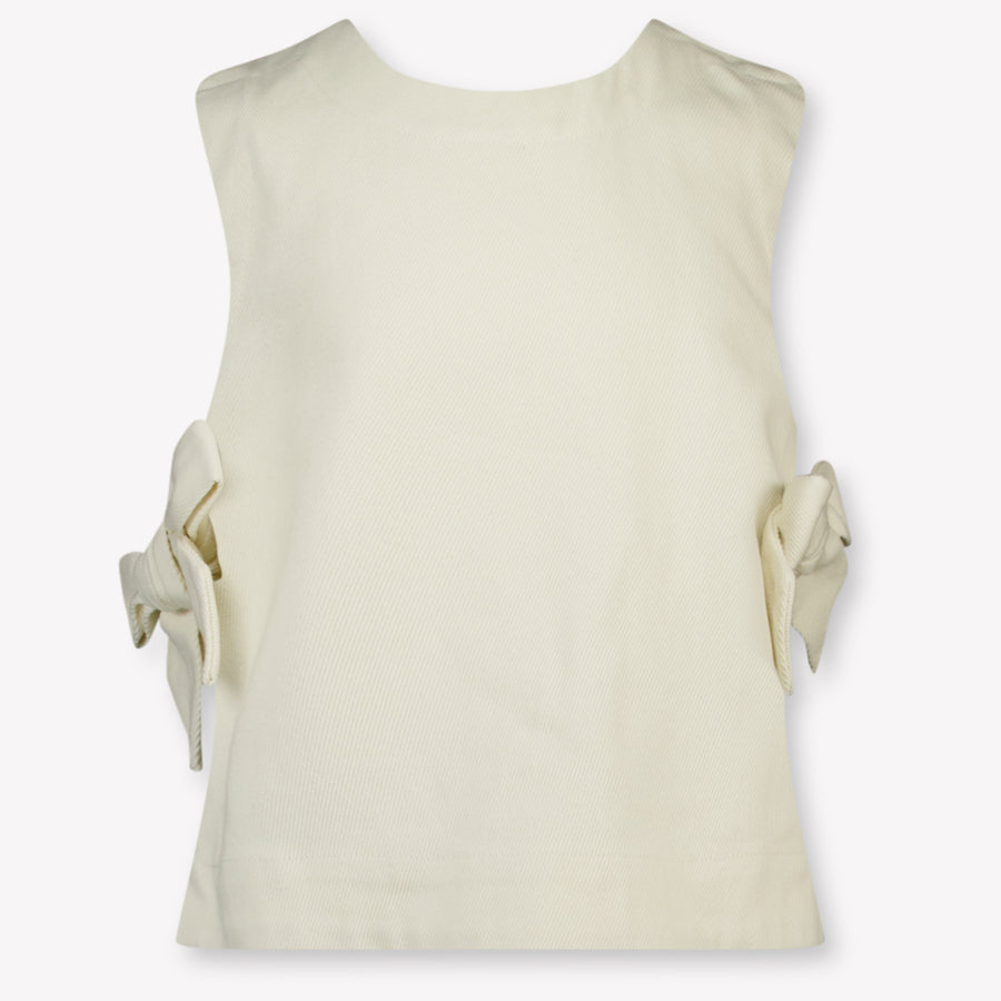Donsje Amsterdam Veeri Kids Girls T-Shirt In Light Beige