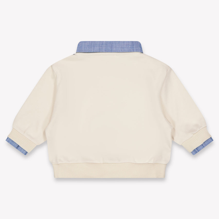 Donsje Amsterdam Prime Baby Boys Sweater In Light Beige